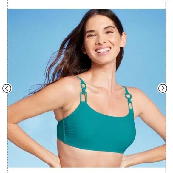 2/$30- Shade shore swim bra teal size 38DD new - Picture 14 of 16